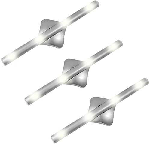 Eaxus® 3er Set LED Unterbauleuchte - Schrankleuchte Batterie Klebe Lichtleiste für Küche, Kleiderschrank & Co