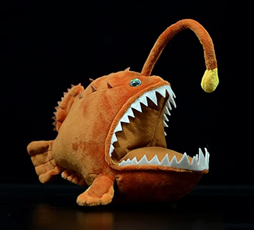 Lindo Muñeco De Rape Suave Pluhies, Juguete De Peluche De Pez Linterna Artificial, Regalo De Cumpleaños para Bebé 25Cm