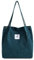 FITDON Cord Umhängetasche Damen, Groß Schultertasche Canvas Tasche Tote Handtasche für Alltag, Büro, Schulausflug und Einkauf - Grün