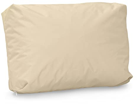 Spatium Jumbo XXL Palettenkissen Set abnehmbar Bezug wasserdicht gesteppt Palettenpolster Palettenauflage Palettensofa (Beige, Kurzes Rückenkissen 60x40x20)