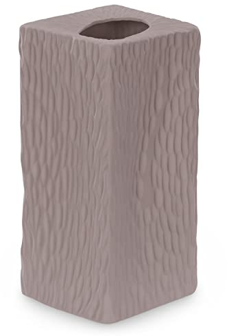 AmeliaHome Vase aus Keramik Dekovase Tischvase Dekoration Devon Kakao