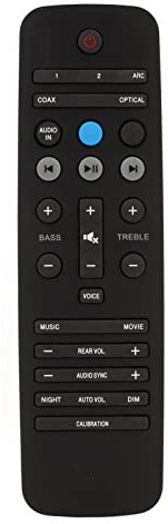 ciciglow Soundbar-Fernbedienung, MBE302 ABS-Ersatz-Sound-Fernbedienung für Fidelio B5 XS1 B5 12 B5 37 B5 79 XS1 12 Bar-Lautsprecher