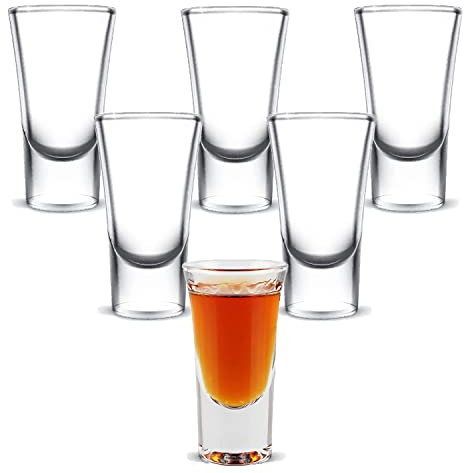 Vasos De Chupito 30ml, Juego De 6 Vasos De Chupito, Para Brandy, Whisky, Tequila, Ginebra, Vodka