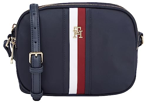 Tommy Hilfiger Femme Sac à Bandoulière Poppy Moyen, Multicolore (Space Blue), Taille Unique