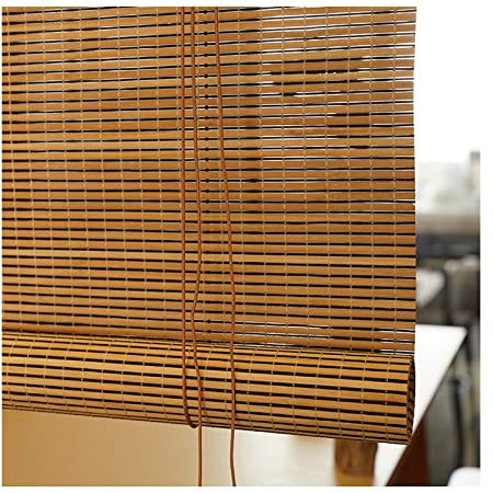 Tapparella Avvolgibile in Bamboo a Rullo, in Listelli di bambù, Tenda da Sole Oscurante, tenda a rulli di bambù vintage,Tenda a Rullo in bambù,per Casa,Ufficio,W100xH150cm/W39.37xH59.05in