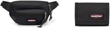 Eastpak Taschen/Rucksäcke/Koffer Doggy Bag Black (EK073008) NS Schwarz & Crew Single Porte-Monnaie, 13 cm, Noir (Black)