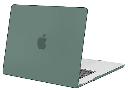 MOSISO Kompatibel mit MacBook Air 15 Zoll Hülle M4 M3 M2 A3241 A3114 A2941 2025 2024 2023 Chip mit Liquid Retina Display & Touch ID, Schützend Plastik Hartschale Case Cover, Smaragdgrün