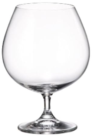 Bohemia Crystal Lot de 4 verres Clara 690 ml Cognac 7,5 x 12 x 16 cm