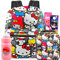 Hello Kitty Sac à dos avec boîte à déjeuner pour filles - Ensemble sac à dos d'école Hello Kitty de 40,6 cm, sac à déjeuner, bouteille d'eau, autocollants, plus | Hello Kitty sac à dos et boîte à