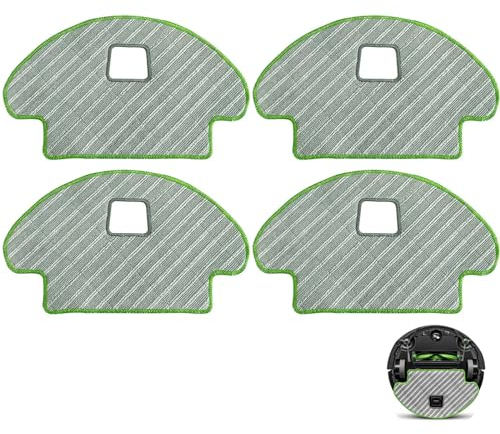 DianSung 4pcs paño de fregona para iRobot Roomba Combo 113 R113840 R111840, Pieza de Repuesto para Robot Aspirador,Juego de Accesorios para trapeador de Microfibra Lavable