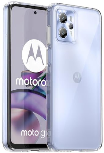 Oprimio Kristallklar Hülle für Motorola Moto G14 [Silikon Hülle] [%100 Durchsichtig] [Deutsche Material] Ultra Dünne Klar Handyhülle für Motorola G14