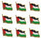 maiyixiang 9PCS Palestine Brooch Pin Palestinian National Flags Brooches for Suit Jacket Palestine National Enamel Lapel Badge Armband for Women Men