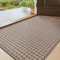 DEXI Schmutzfangmatte Innen 61 x 92 cm, rutschfest Fußmatte, absorbierend Fussmatte, waschbar Türmatte für Hund, Eingang, Haustür & Flur, Beige