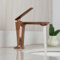 Rose Golden Badezimmer Wasserhahn Waschbecken Waschbecken Wasserhahn Dampfauslauf Deck Montiert Massives Messing Rose Golden Mischbatterie Armaturen