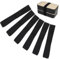 Gummiband Brotdose, Bento Box Gurt, Bento Box Band, Lunchbox Band, 6 PCS Mittagessen Box Gurt Elastische Band, Lunchboxen Gummiband Tragbare, Elastische Befestigungsgurte für Lunchboxen, 25mm, Schwarz