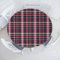 ABAKUHAUS Plaid Elastisches Rundtischtuch, Retro Englisch Klassik, Rundum-elastische Stofftischdecke, 100 cm - 110 cm, Mehrfarbig