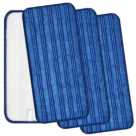 Mop Cloth Microfibre Compatible with Wet Jet for Flash Speed Mop Refill Wipes Washable Wet Cloth Dry Pads Head Replacement for Any Type of Floor Cleaning (Blue)