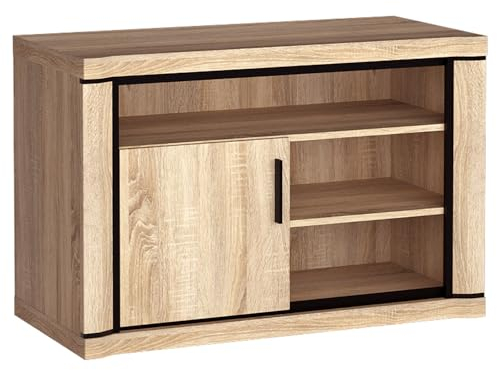 Lomadox Lowboard Fernsehschrank 107cm in Sonoma Eiche