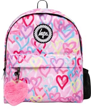hype Mädchen Graffiti Hearts Rucksäcke, Rose