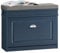 SoBuy Schuhkipper Schuhschrank mit Klappe Schuhbank mit Sitzkissen Schuhkommode Sitzbank Blau BHT ca. 75x52x24cm FSR82-L-B