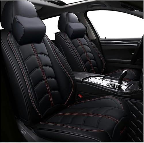 ORAWLE Sitzbezüge Auto Autositzbezüge Universal Set für Audi A1 A1 S-Line A1 Sportback A1 S A2 A3 S-Line A3 8P 8V A3 Sportback Auto Zubehör: Schwarz