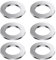 NHQ 4 Pcs Wandspaltflansch,Edelstahl loch Abdeckung,Wand Split Flansch Edelstahl Wasserrohr Wandabdeckungen Badezimmer Dusche-Hahn Dekorative Abdeckung