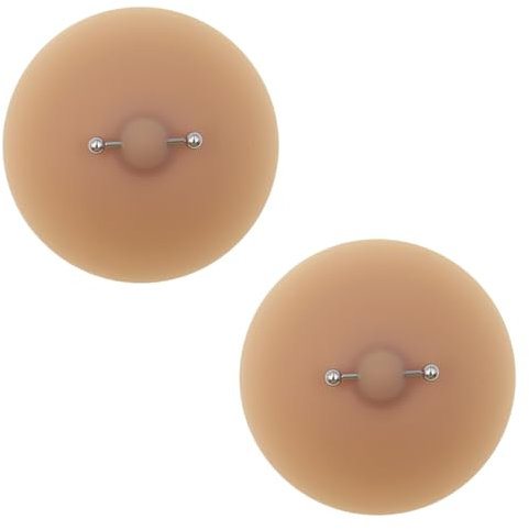Lerpwige Frauen Pasties Dessous Nippel Abdeckungen Klebrigen Mit Piercing Nachtclub Brust Aufkleber Pad Dessous Dessous Zubehör