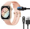 Lamshaw Magnétique Chargeur Compatible avec Ice Smart 2.0 1.96 Smart Watch,Magnétique Chargeur Montre Connectée USB Compatible avec Ice Smart 2.0 1.96 Smart Watch. (Noir)