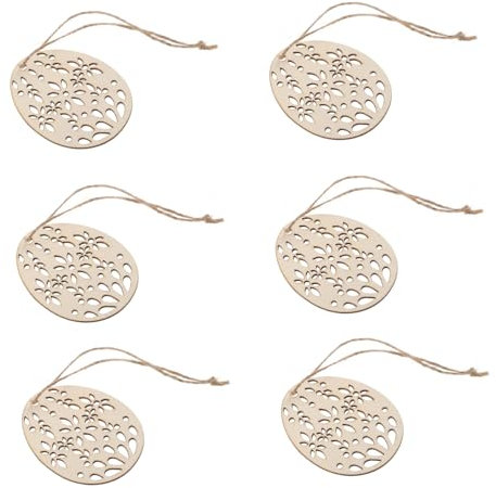SEWOART 1 Satz Ei-Holzspäne bastelset basteln für holzbohlen Holzschmuck holzdeko Partyartikel für Ostern Holzscheiben leere Holzspäne Ei-Holzhandwerk hölzern
