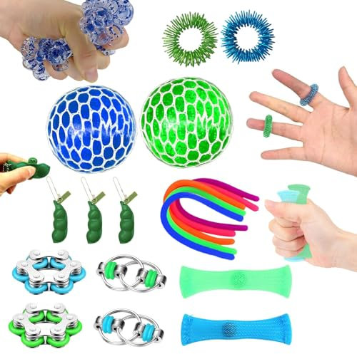 18 Stück Anti Stress Spielzeug Fidget Toys Sets, Adhs Spielzeug Fidget Toys Kinder Anti Angst Geschenke