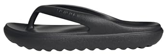 adidas Unisex-Adult Adilette Lumia Flip Flop, Black/Black/Black, 8