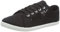 Womens Canvas Plimsolls Soft Lightweight Lace Embroidered Sneaker Shoes, Ladies Summer Beach Pumps Fashion Trainers Casual Flat Shoes (Black, UK 6)