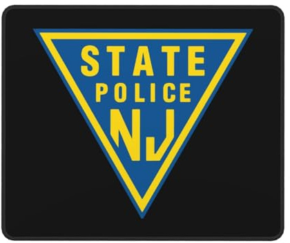 Mauspads Polizei des Bundesstaates New Jersey Gaming Mauspad Maus 25x30cm | Rutschfest Mousepad Gummierte Unterseite Desk Pad PC Laptops