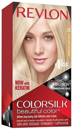 Colorsilk Permanent Hair Dye Ultra Light Ash Blonde (05/11A), pack of 3