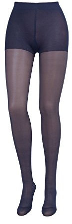 COMPRESSANA Calypso 70 den - Feinstrick Stützstrumpfhose - weich, luftig und transparent (appearance 20 den) - mittlere Stützwirkung mit 12-14 mmHg Kompression (Stütz-Klasse 2) - Größe I - Farbe nachtblau - 1 Stück