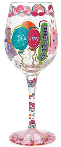 Lolita - Copa de vino con texto en inglés It's My Birthday