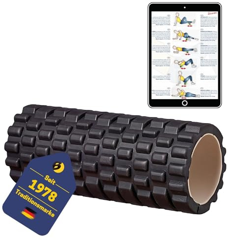 Best Sporting Faszienrolle Rücken 33cm I Faszienroller in lindgrün, pink oder schwarz I Pilates Rolle 900g I Rückenrolle Ø14cm I Schaumstoffrolle für Beweglichkeit und Durchblutung I Foam Roller