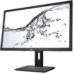 AOC E2475PWJ - 24 Zoll FHD Monitor, höhenverstellbar (1920x1080, 60 Hz, VGA, DVI, HDMI) schwarz