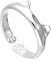 Sterling Silber Katzen Ohren Midi Zeh Ring