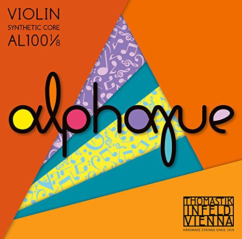 Thomastik Einzelsaite für Violine ALPHAYUE 1/8, Mensur 240mm/9.4 Stahlkern - E-Saite Stahl verzinnt