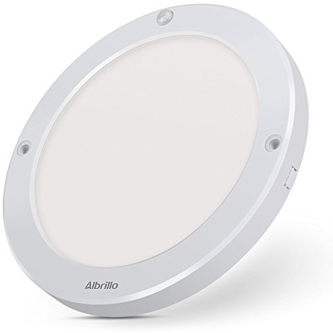 Albrillo Plafonnier LED 18W, Eclairage Rond, Lampe de plafond, Blanc Chaud 4000K, Equivalent à Lampe incandescent 130W, 1300lm, parfait pour salon, couloir, salle de bain, cuisine etc.