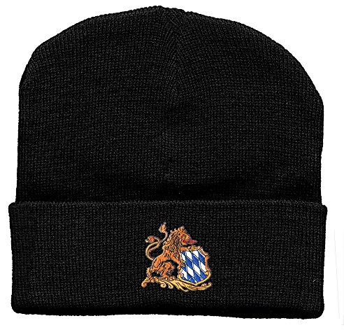 Hip-Hop Mütze Bayern Löwe mit Rautenwappen 31508 schwarz