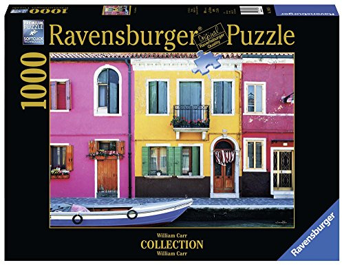 Ravensburger Puzzle, 1000 Teile, Burano-Puzzle für Erwachsene, William Carr-Puzzle Venedig, Ravensburger Puzzle, hochwertiger Druck