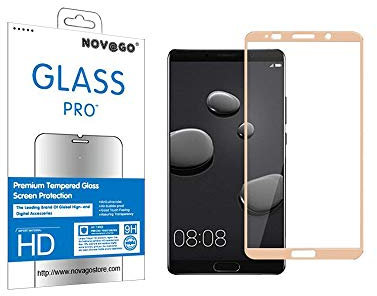 NOVAGO Huawei Mate 10 Pro [2 Stück ] Schutzfolie 9H Härtegrad Glasfolie, Ultra-Klar Vollständige Abdeckung Displayschutzfolie für Huawei Mate 10 Pro (Schwarz)