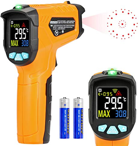 Termometro a infrarossi AD50 Termometro Digitale Laser Pistola Termometro Professionale -50°C a 600°C per cucina dolci forno ambiente interno industria e scienza LCD display