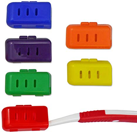 Dental Aesthetics Zahnbürstenhülle (Set mit 6 Farben) ~ Zahnbürsten-Etui für Erwachsene