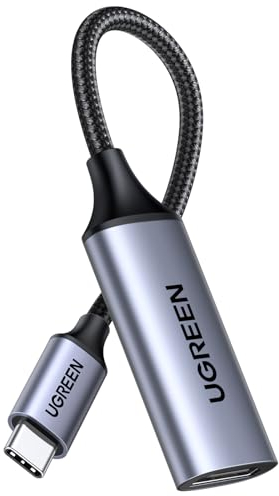 UGREEN Adaptateur USB C vers HDMI Femelle 4K 60Hz Compatible avec iPhone 16 Plus Pro Max 15 MacBook M3 M2 M1 iPad Pro Air 2022 Galaxy S24 S23 S22 Ultra Câble Type C HDMI2.0 Thunderbolt 4 3
