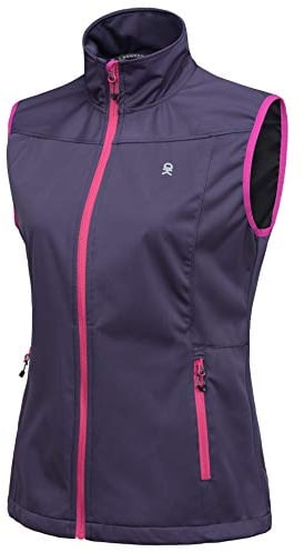 Little Donkey Andy Women's Lightweight Softshell Vest Purple XL