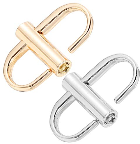 4 Stück Verstellbare Metallschnallen für Kettenriemen Kettenglieder Stecker Geldbörse Ketten Schnallen Riemen Verschlüsse Verkürzen Ihre Taschenlänge Zubehör Gold Silber