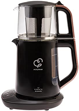 Karaca Çaysever Sprechende Teekanne und Wasserkocher 1700W Rosegold - Traditionelle Teezubereitung trifft auf moderne Technologie